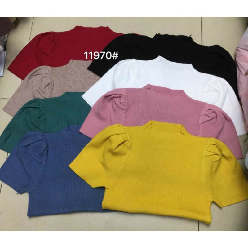 Áo len tăm tay bồng