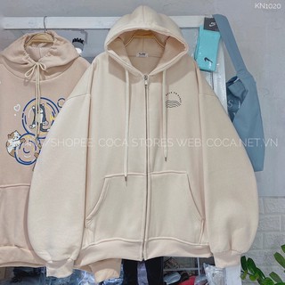 [KN1020]🏉 Áo HOODIE ZIP nỉ bông siêu dày mũ hai lớp THE KULA (Có sẵn/ảnh thật)