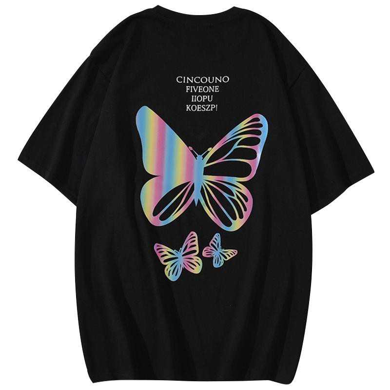 Áo thun Stee Phản quang 7 màu BUTTERFLY CINCOUNO Unisex