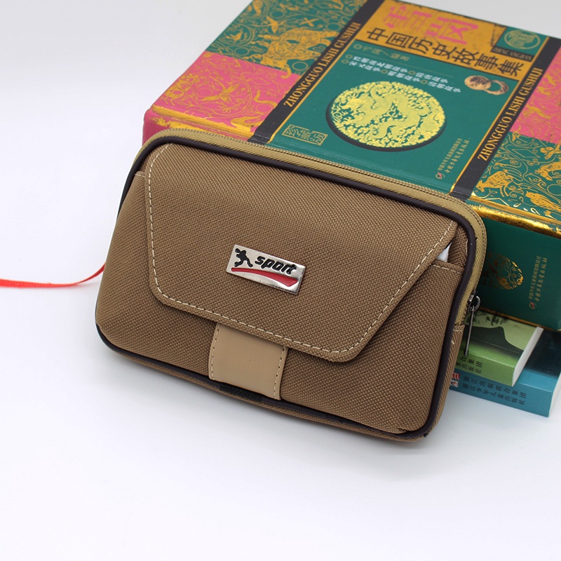Túi Đeo Hông Đựng Điện Thoại Bằng Vải Canvas Tiện Dụng