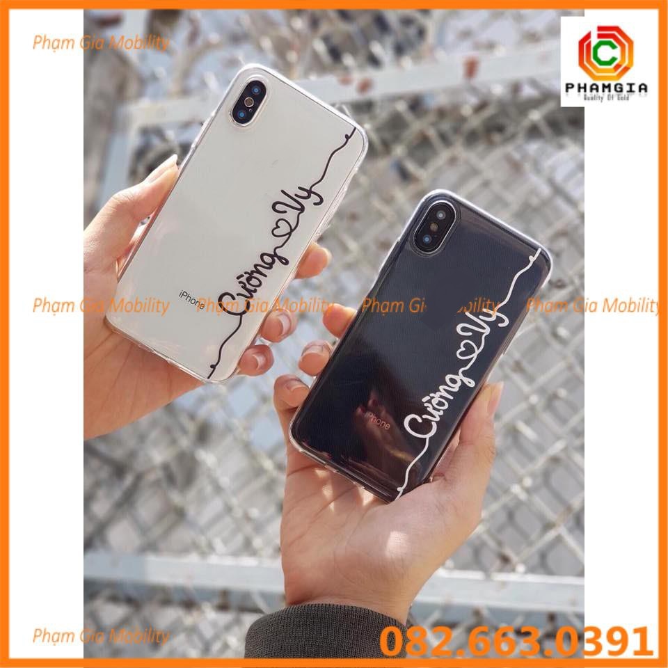ỐP LƯNG IN TÊN RIÊNG CHỮ KÝ CHO IPHONE 4 4s 5 5s 5c 6 6s 6p,6sp 7 8 7p 8p x xr xsmax 11 12 13 14 promax