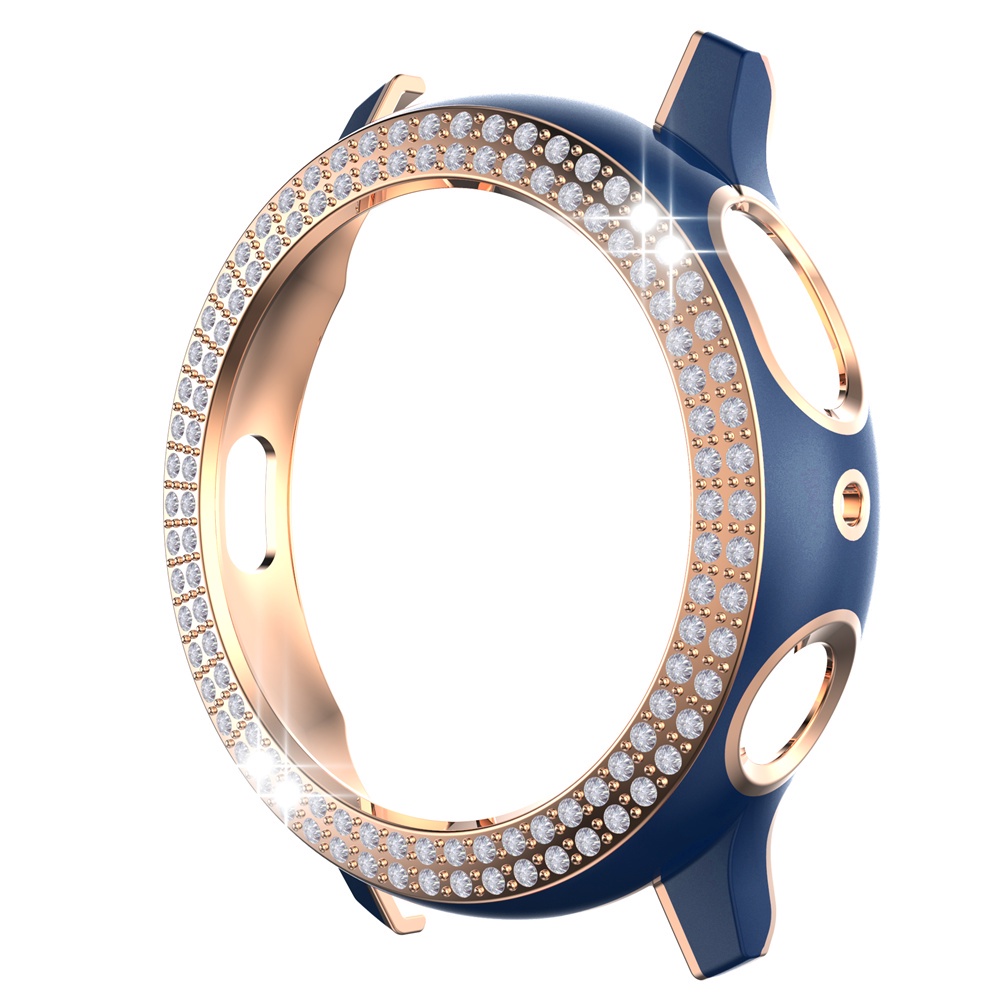 Ốp Bảo Vệ Bằng PC Cứng Hai Màu Đính Đá Sang Trọng Cho Samsung Galaxy Watch Active 2 44/40mm