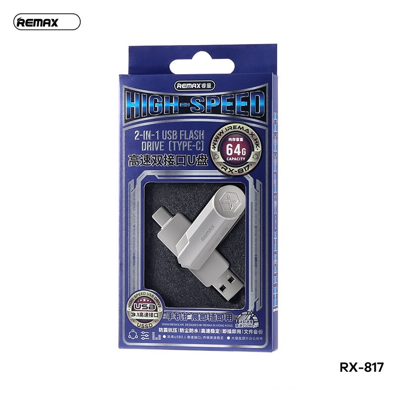 USB 2 Đầu  Remax RX-817 64G/128G