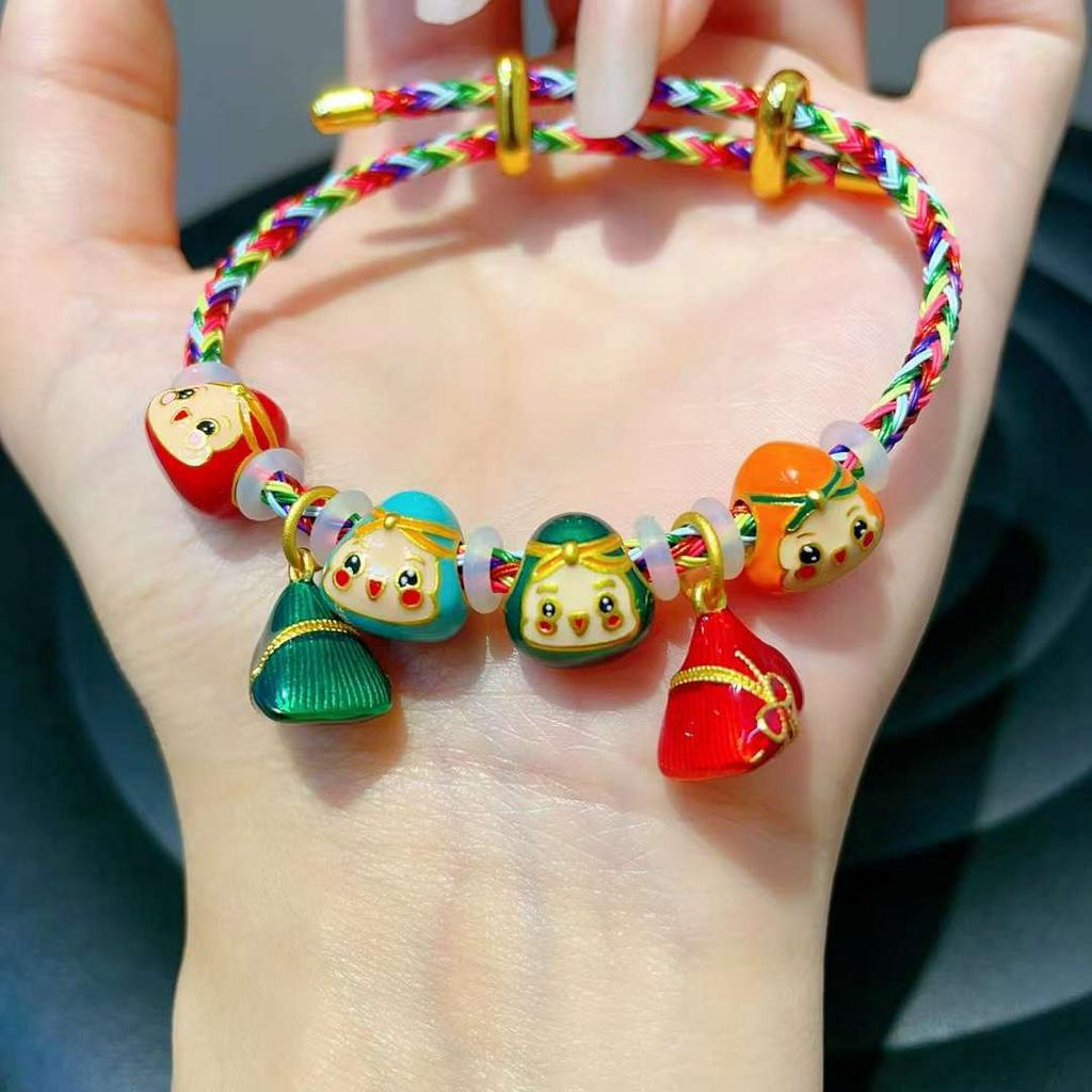 Diy Vòng Tay Dây Bện Màu Vàng Cát Vàng Bảo Quản Mạnh Mẽ Không Gây Dị Ứng Bảo Quản Lễ Hội Thuyền Rồng Zongzi Trung Hoa Cổ Điển Màu Vàng Cát Vàng Kim Không Gây Dị Ứng Cao Bảo Quản Trang Sức Phụ Kiện Hạt Cườm Nhiều Màu Sắc Dùng Trang Trí