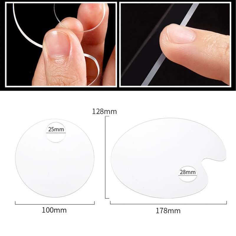 [Hàng mới về] Khay acrylic trong suốt phối màu sơn móng tay đa năng