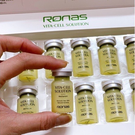 Ronas Vita-Cell Solution-Tinh Chất Tế Bào Gốc Tái Tạo Da, Trắng Da