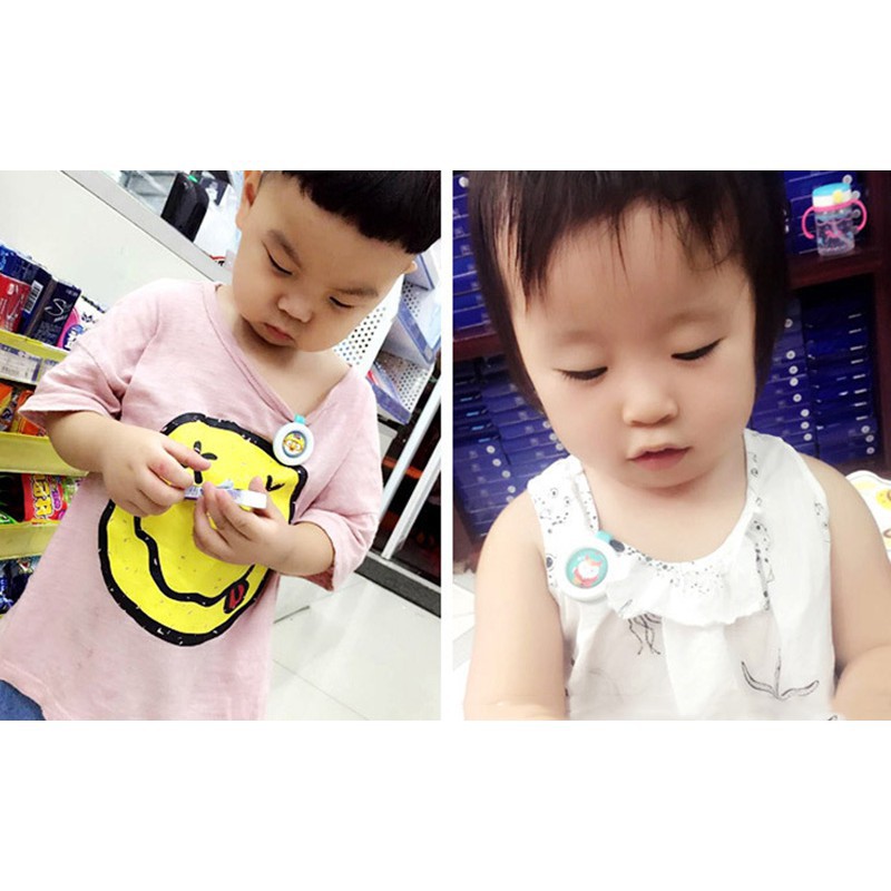 Set 5 kẹp hình heo Peppa xinh xắn gắn áo quần trẻ giúp đuổi muỗi siêu tiện lợi