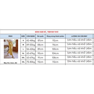 RN50_Rập giấy may quần suông nữ