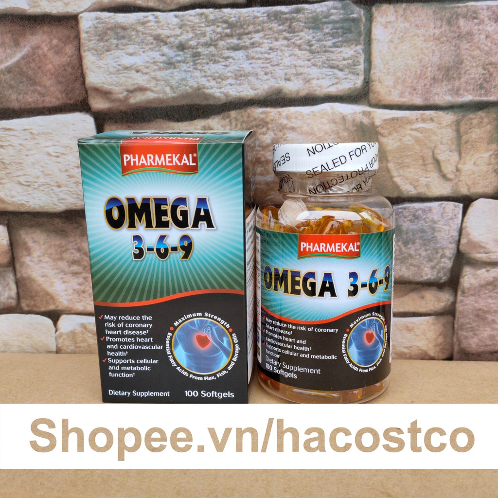 Viên uống Viên Dầu Cá Omega 369 Pharmekal 100 viên