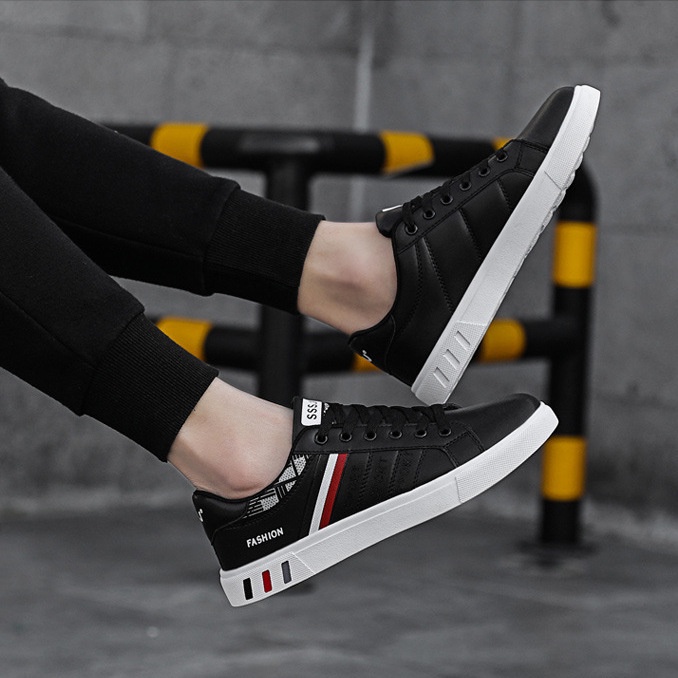 Giày Sneaker Thể Thao Nam G07 Da Cao Cấp Màu Trắng Đẹp Thời Trang Cho Học Sinh Sinh Viên A1