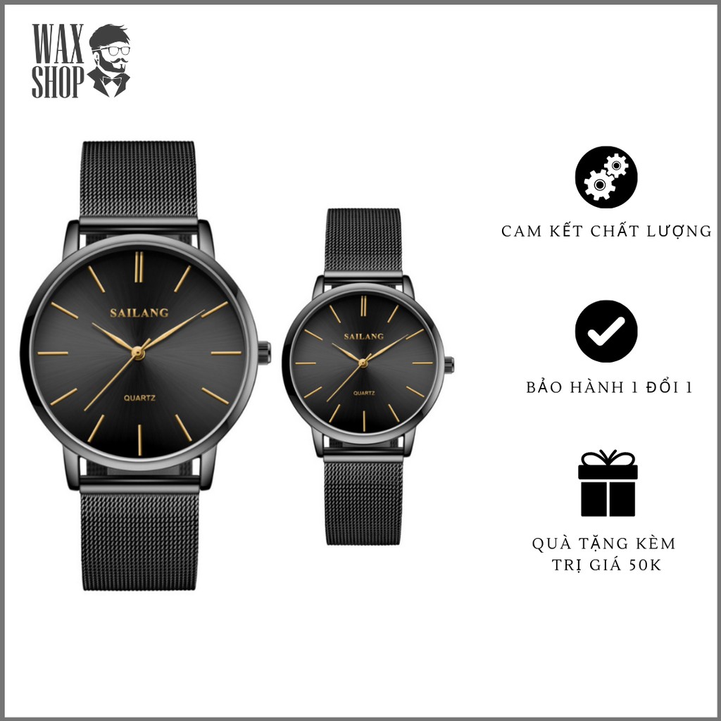 Đồng Hồ Cặp SAILANG 005 | 006  ⚡ [Mẫu Siêu Đẹp] ⚡ Với Mặt Dây Thép Chất Lượng, Thời Thượng