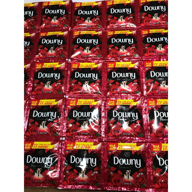 10 Gói Nước xả vải Downy Đam mê gói 20ml/ 1 gói