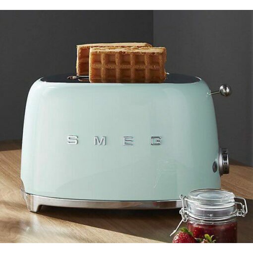 Máy nướng bánh mì Smeg Toast TSF01 loại  2 lát, chức năng rã đông, nướng giòn