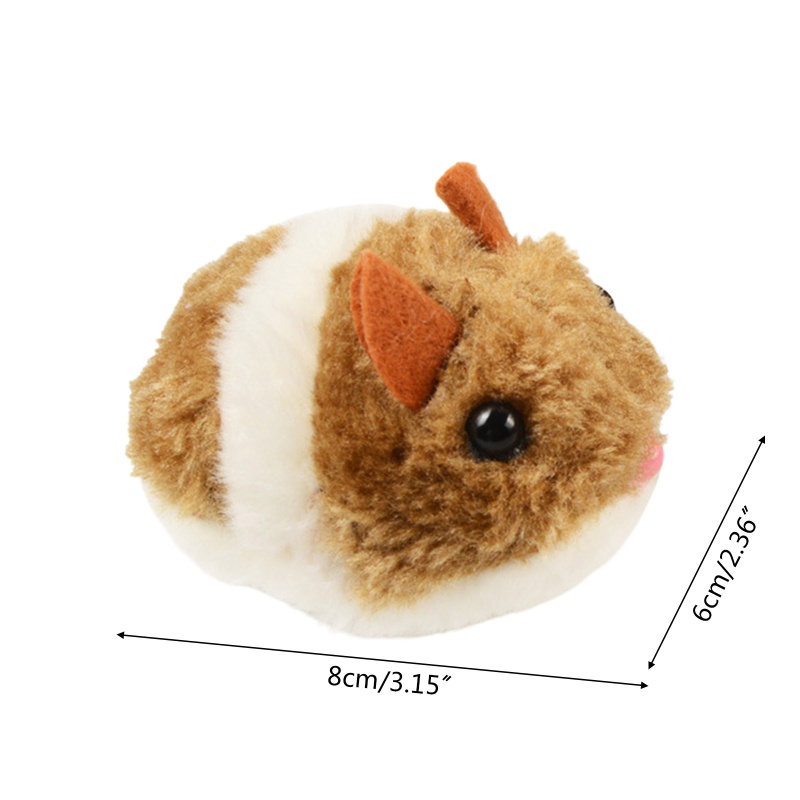 Chuột Hamster Nhồi Bông Dễ Thương Dùng Làm Đồ Chơi Cho Mèo Cưng