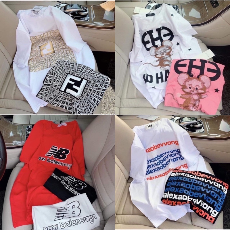NHIỀU MẪU ⚜️Ảnh thật Shop chụp⚜️ Thun Nữ Hàng Unisex Phông Nữ Quảng Châu [Cotton Cao Cấp]