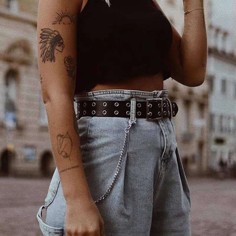 Thắt lưng CHAIN xích nhiều lỗ tròn ✨ Dây xích kèm theo belt✨ Chain rời thắt lưng