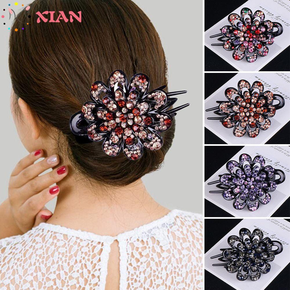 Kẹp tóc hình hoa phong cách cổ điển thời trang cho nữ