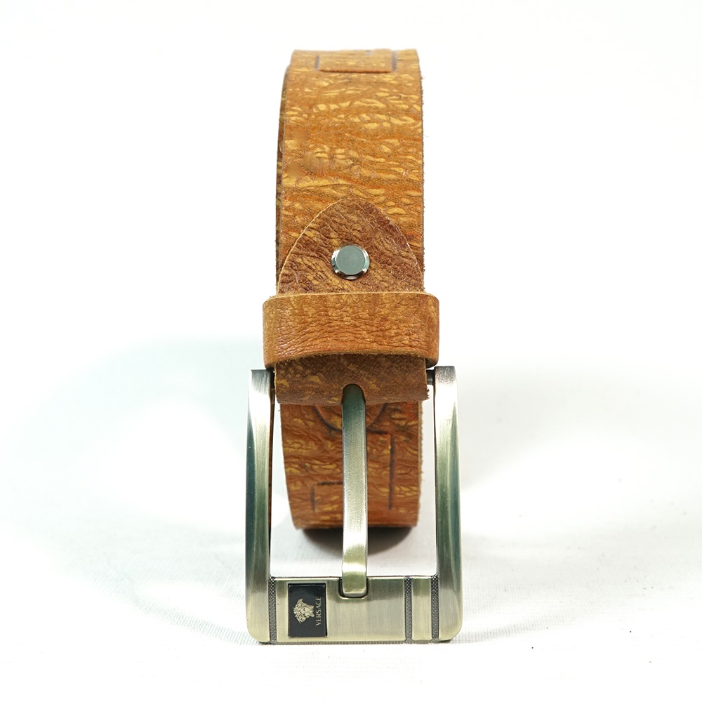 Thắt lưng nam da bò, dây lưng da bò thật 4cm siêu bền siêu chắc  KB01