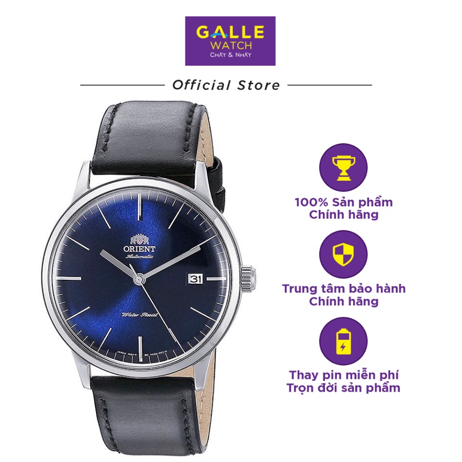 Đồng hồ cơ nam Orient FAC0000DD0 mặt kính cứng chống va đập, chống nước 3 ATM, dây da thời trang cao cấp chính hãng
