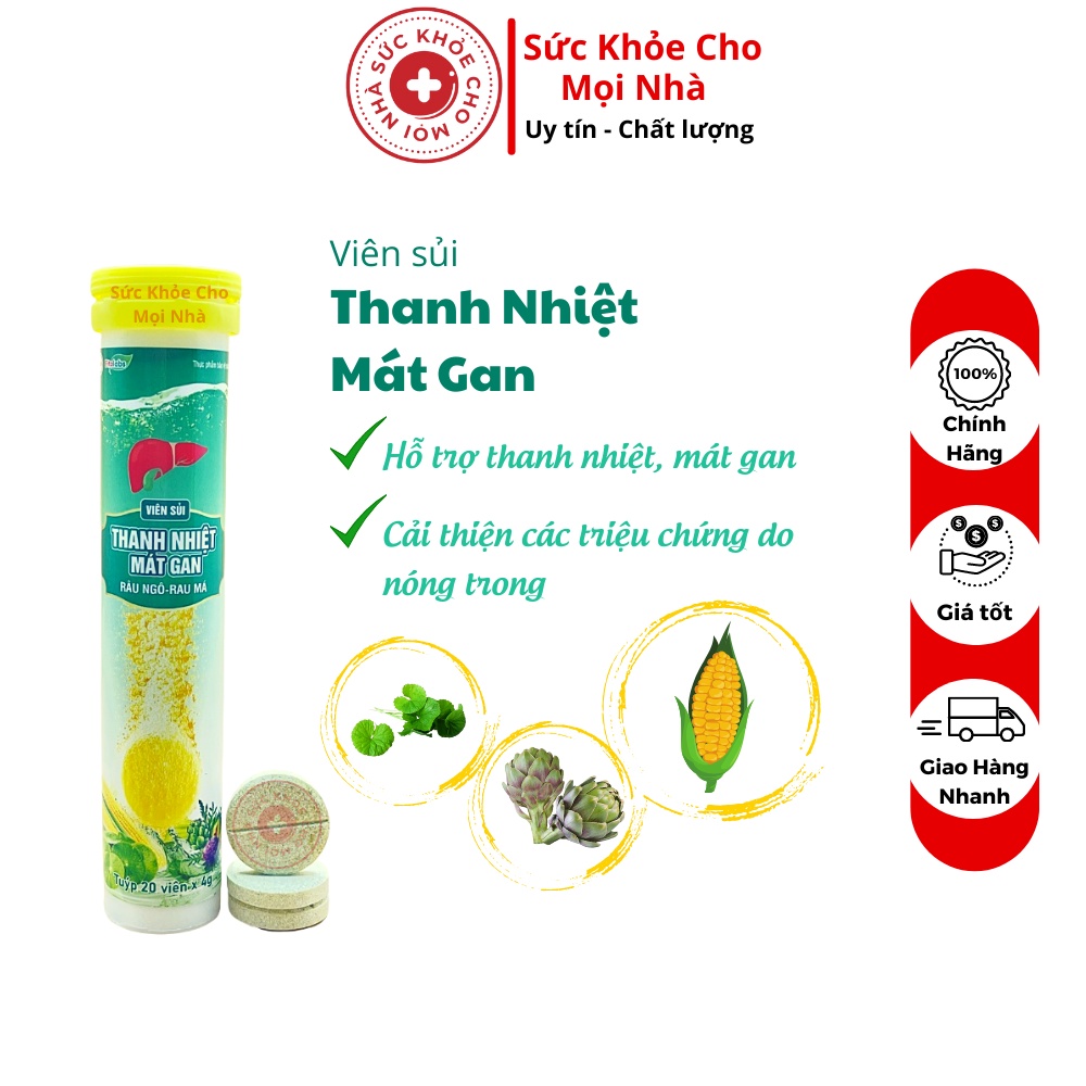 Viên sủi thanh nhiệt mát gan Fitolabs tăng cường chức năng giảm nóng gan,làm mát gan.Suckhoechomoinha