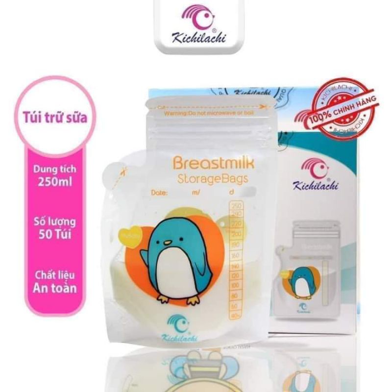 Túi Trữ Sữa KiChi 100ml 1 hộp 30 túi