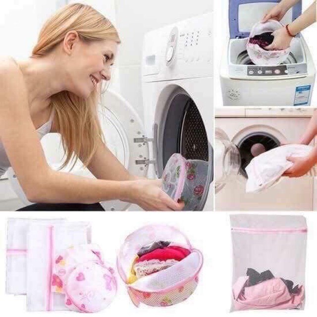 Túi giặt quần áo Set 5 cái, túi lưới giặt quần áo- đồ lót đủ size(loại đẹp)