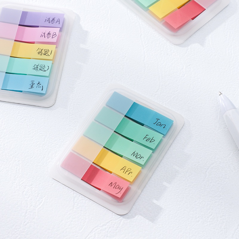 Bộ 100 Giấy Ghi Chú Màu Sắc Huỳnh Quang Chống Thấm Nước Tiện Dụng Cho Văn Phòng/ Trường Học