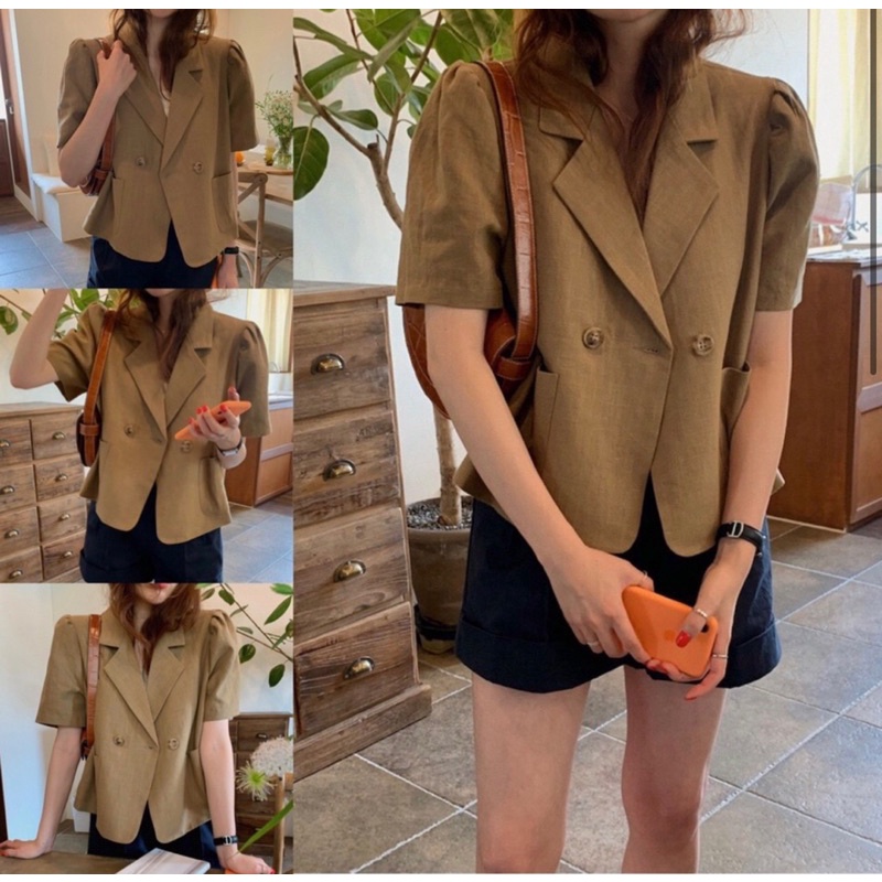 Blazer cộc tay 4 màu