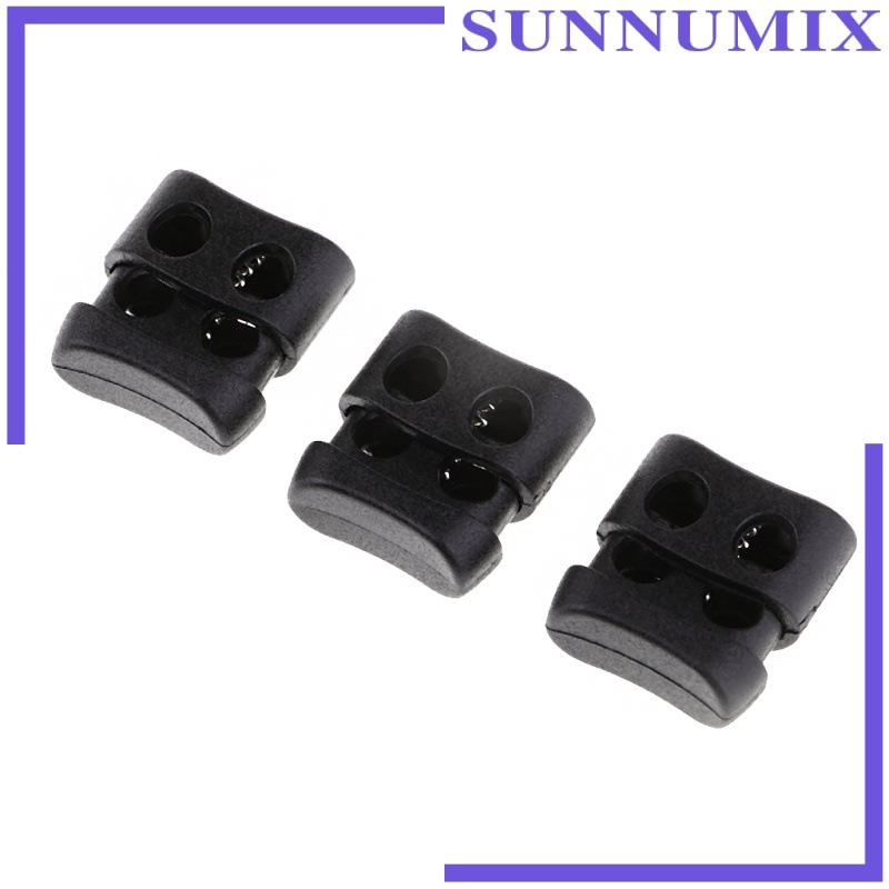 Set 50 Khóa Dây Giày / Túi Xách Bằng Nhựa Hai Lỗ Tiện Dụng