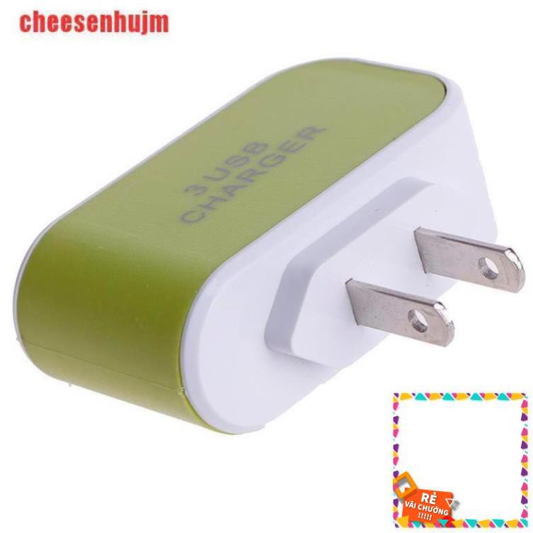 SALE khủng Củ Sạc 3 Cổng Usb Sạc Điện Thoại iphone, sam sung Tiện lợi giúp sạc nhanh Có Nhiều Màu HOT