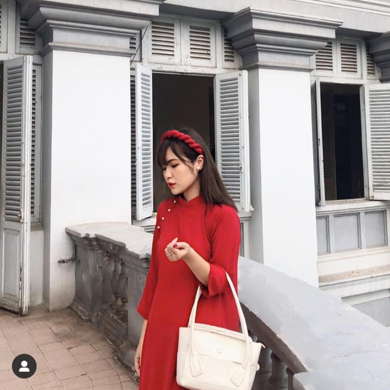 Sumire Store Áo dài Dáng xưa Yên Phụng Đỏ