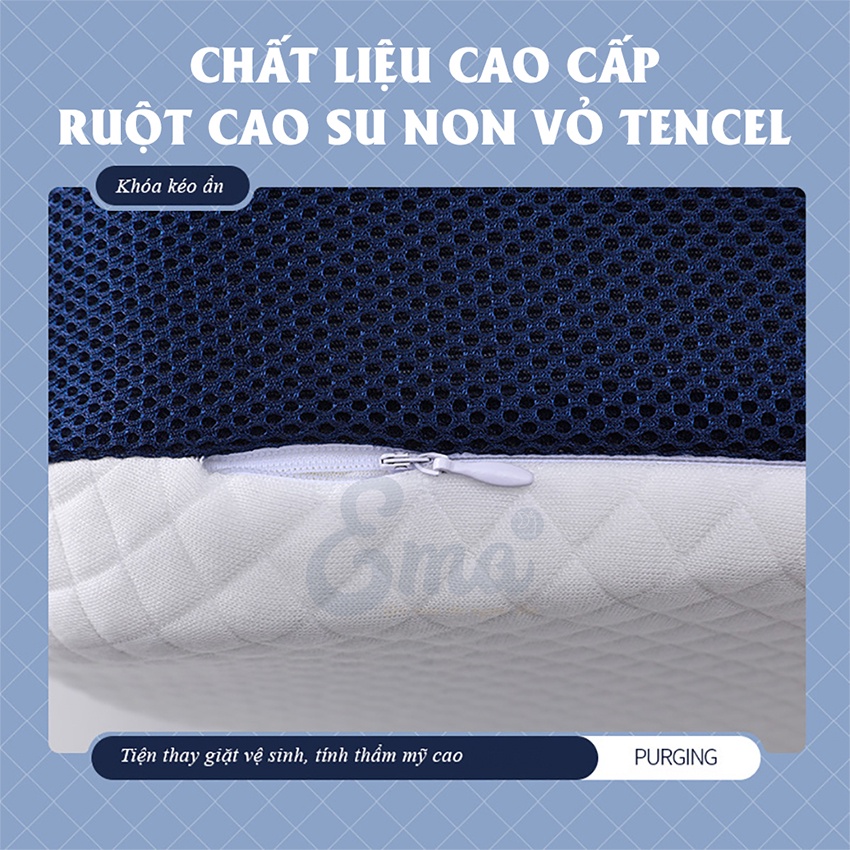 Gối Nệm Ema - Thiết Kế Chuẩn Theo Công Thái Học - Thuocviet24h