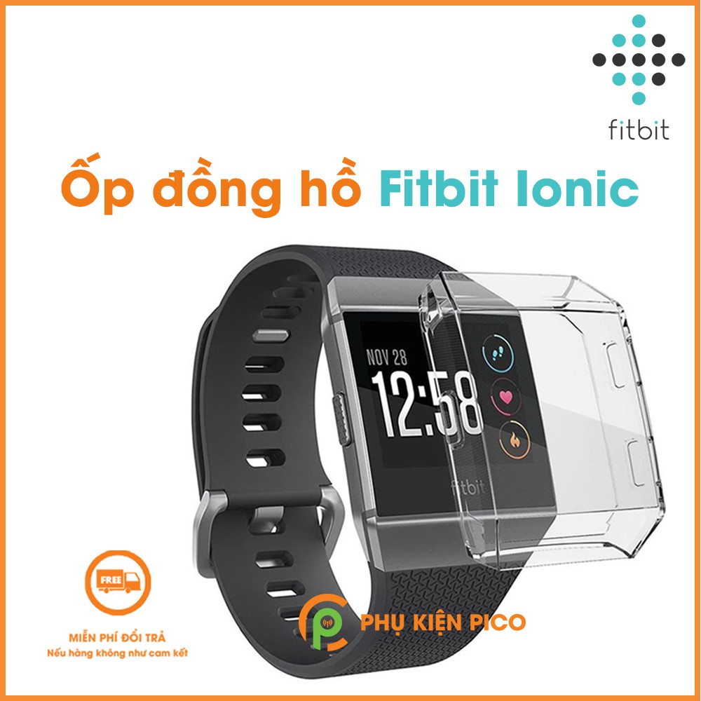 Ốp đồng hồ Fitbit Ionic trong suốt bảo vệ màn hình chống xước va đập