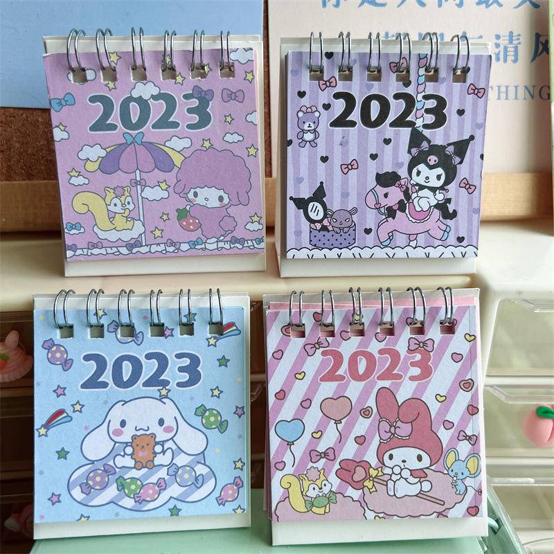 Lịch Để Bàn 2023 Sanrio mymelody Kuromi Cinnamoroll Hai Tuần Họa Tiết Hoạt Hình Dễ Thương Làm Quà Tặng Cho Bé