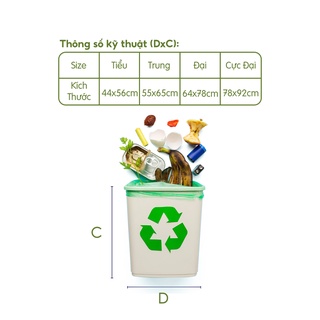Túi Đựng Rác Cuộn Phân Hủy Sinh Học EIG
