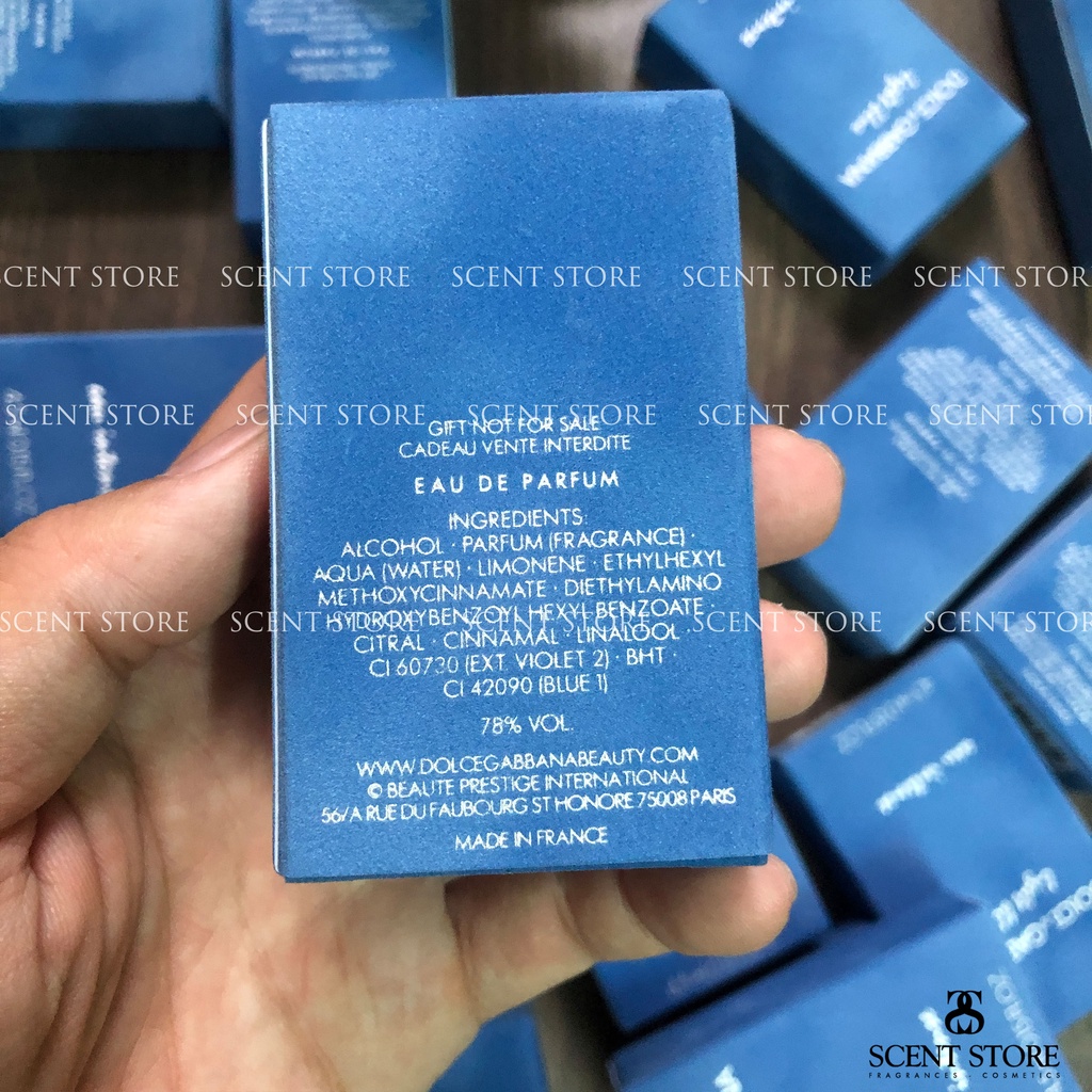 Scentstorevn - Mini chính hãng nước hoa D&amp;G Light Blue Eau Intense Women Edp [4.5ml]