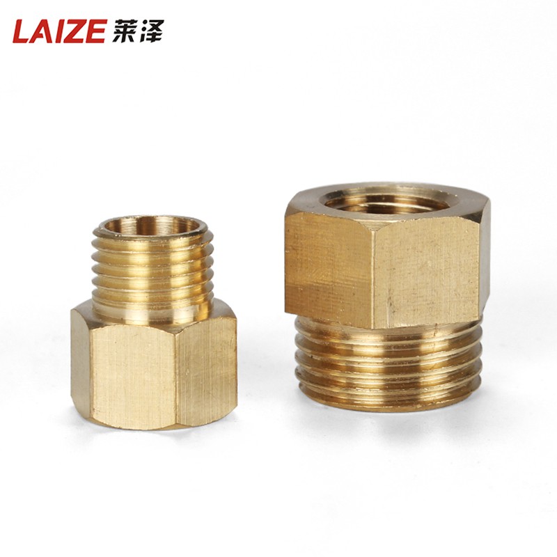 Đầu Nối Ống Nước 1 / 8 &quot;1 / 4&quot; 3 / 8 &quot;1 / 2&quot; Male Sang Female Bằng Đồng