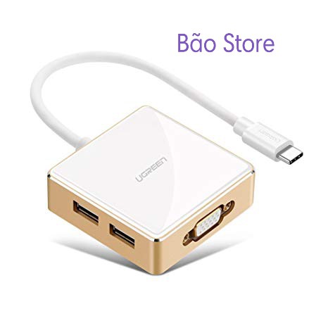 USB-C TO 3 USB + VGA + TYPE C UGREEN (30442) MV [ Freeship ] Chuyển từ Type C ra 3 cổng USB