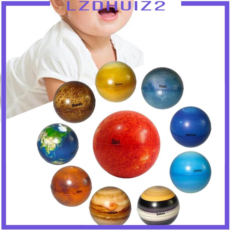 Set 10 Quả Bóng Năng Lượng Mặt Trời Chống Căng Thẳng Cho Bé