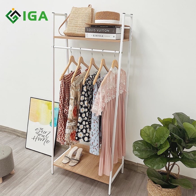 giá treo đa năng , giá treo quần áo khung sắt GM13