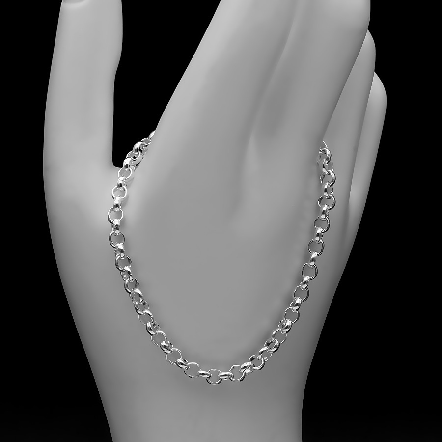 Vòng tay nữ BẠC HIỂU MINH LTU292 kiểu dây xích trơn đơn giản cá tính