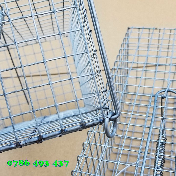 5 Lồng Bẫy Sóc Bông, Sóc Đất, Bẫy Chuột Cống Nhum, 11x12x26cm, lưới chì chống sét