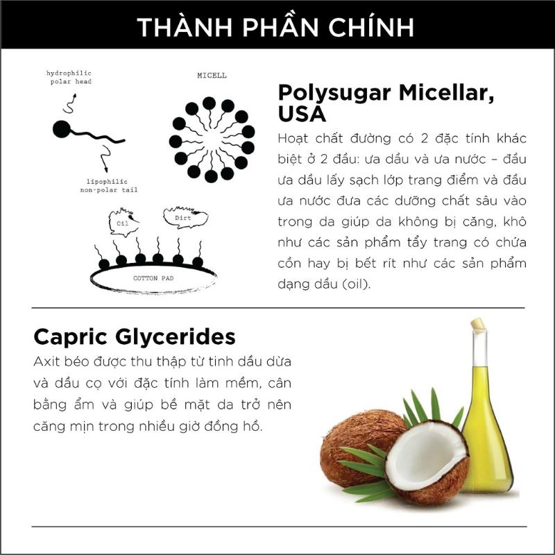 Nước Tẩy Trang IAM không cồn không dầu 80ml