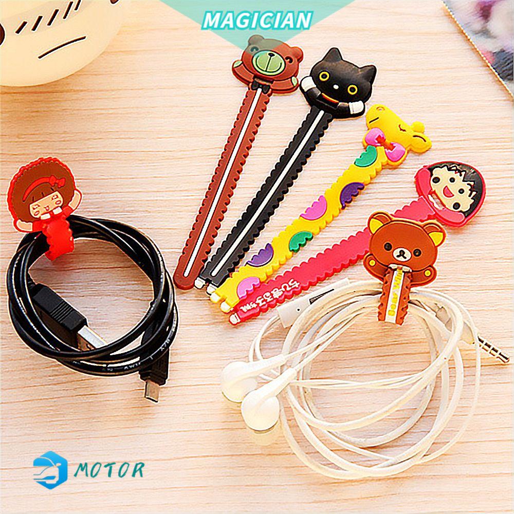 1 Dụng Cụ Quấn Dây Cáp Gọn Gàng Hình Hoạt Hình|Dụng Cụ Bảo Vệ Dây Cáp Bằng Silicone