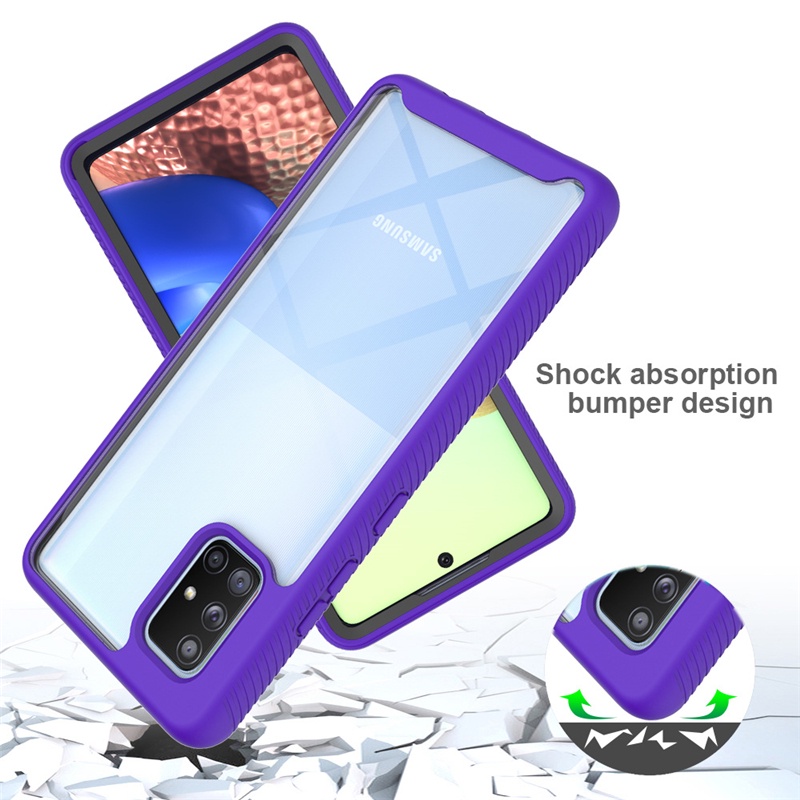 Ốp Điện Thoại 2 Trong 1 Chống Sốc Bảo Vệ 360 Độ Cho Samsung Galaxy A51 A71 4G 5G A41 A31 A21s A11 M11 A01 Core
