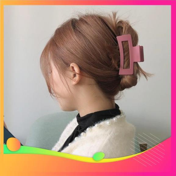 fd Kẹp tóc nhám cỡ lớn kiểu dáng đơn giản phong cách Hàn Quốc trẻ trung #1