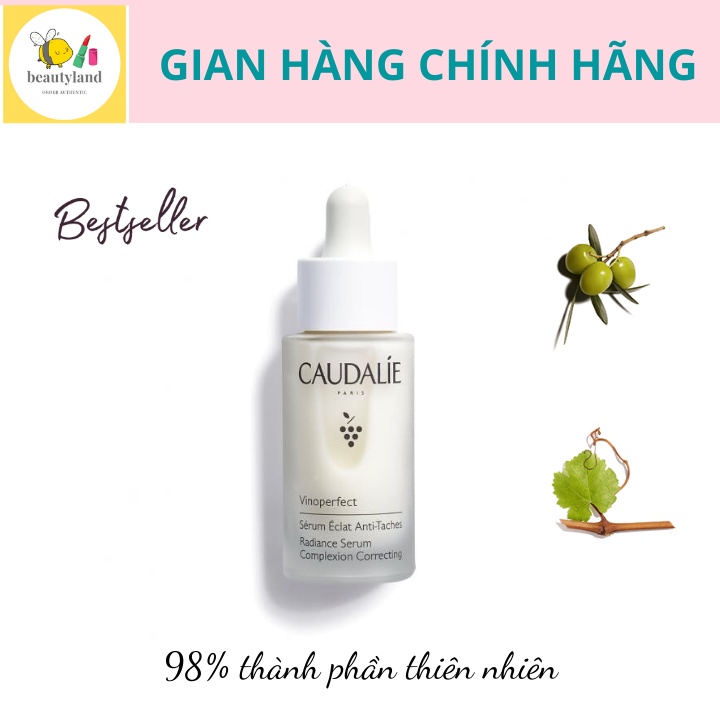 [Hàng Chính Hãng 100%] Serum Caudalie Vinoperfect trắng sáng da, giảm thâm nám mẫu mới 30ml, 50ml