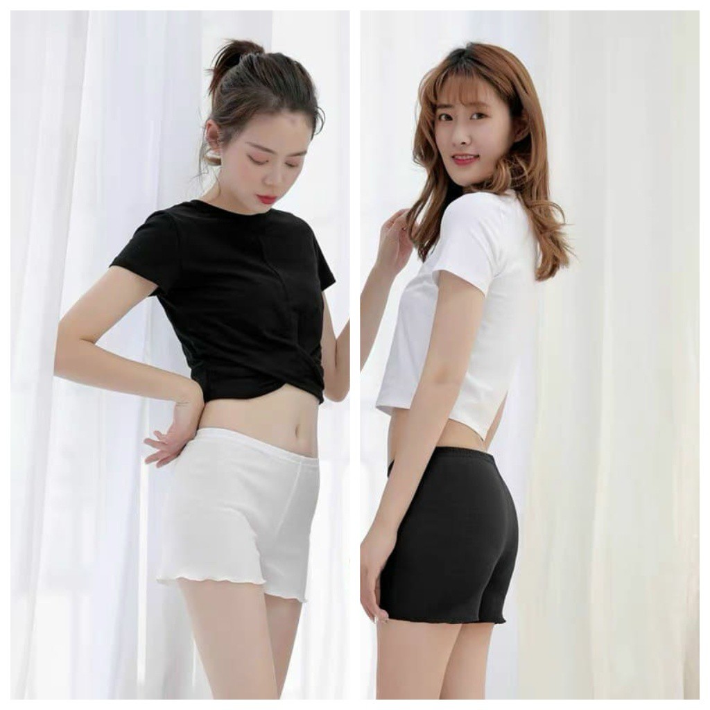 [Mã FAMARAL1 giảm 10K đơn 50K] Quần mặc trong váy ngắn chất thun cotton co dãn mát mẻ dành cho nữ - GENZOO