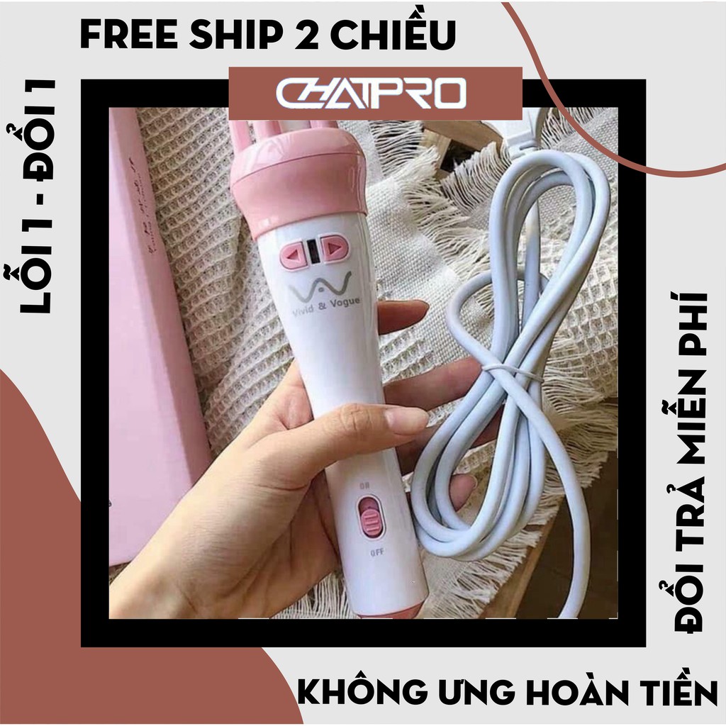 [Hàng Loại 1] Lược uốn xoăn, máy uốn xoăn xoay tự động 360 độ cao cấp- Bảo Hành 12 tháng