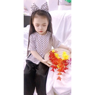 Set bà ba lụa kèm cài nơ cho bé